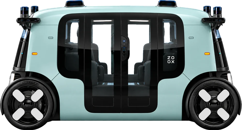 AI-generated illustration of Zoox robotaxi