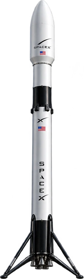 AI-generated illustration of Falcon 9